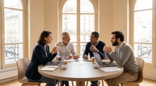 Élus CSE en réunion de consultation avec la direction d'entreprise